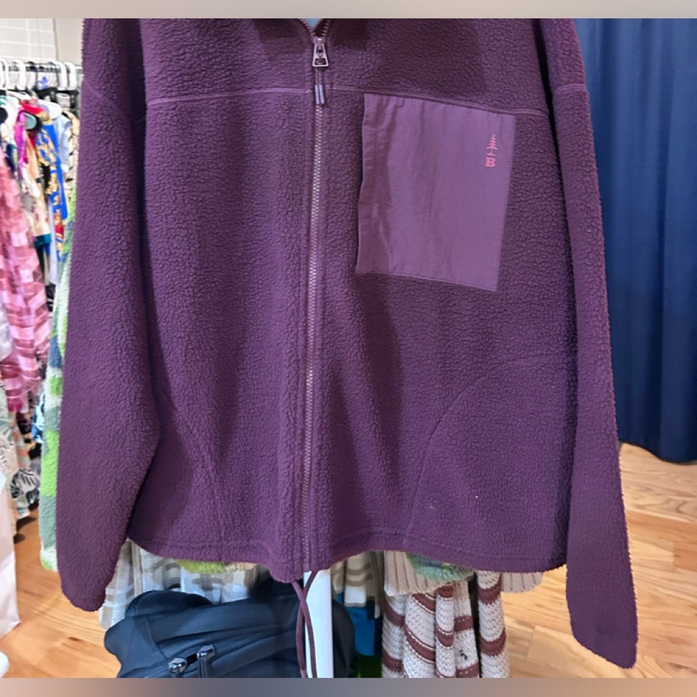 151. NWT Bass Fleece Insulated ZipJacket Size L Color:Fig